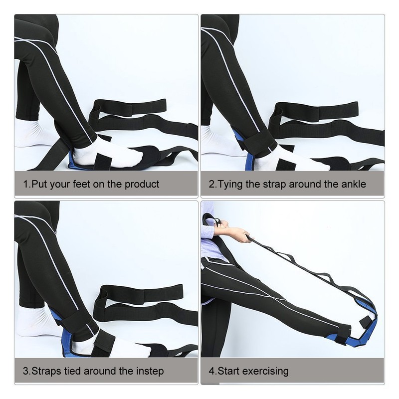 Professional Stretching Belt Yoga Pilates Leg Strap Rehabilitation Belt Fitness