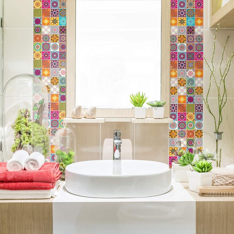 Ambiance RV-A0107_30 x 30 cm Tile Stickers, Acrylic, Catarina