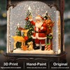 Santa Snow Globe Lantern Christmas Snow Globes, Lighted Christmas Decorations