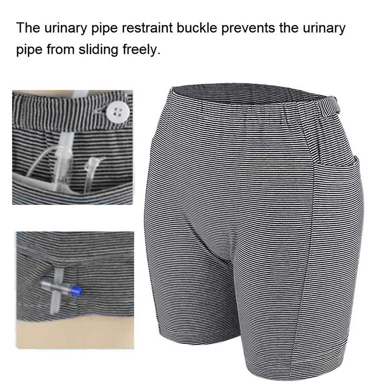 Incontinence Underwear Bladder Patient Urine Bag Pants Double Pocket Design