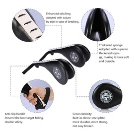 1 Pair Taekwondo Double Kick Pads for Tae Kwon Do Karate Kickboxing Training TKD Kicking Pad Practice Kick Target Training Double Face Kick Foot Pad Martial Arts Equipment Sporting Goods Paddle