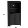 Homhedy Small Bathroom Storage Cabinet, Freestanding Toilet Paper Storage with