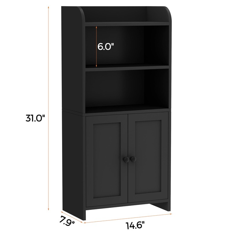 Homhedy Small Bathroom Storage Cabinet, Freestanding Toilet Paper Storage with