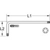 KS Tools Torx Allen Key, Short, T7, Colour, Size