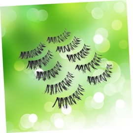 Healeved 3sets Dense Lash Extensions Eyelashes Cross Lashes Clusters Comfortable Wear for Daily Makeup 5pairs*3