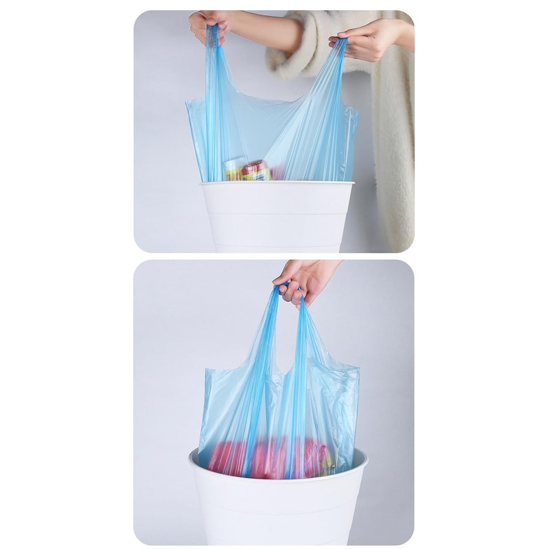 4 GALLON Bathroom Trash Bags, 5 Rolls/100 Counts Small HANDLES