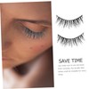 WOONEKY 1pair Natural False Eyelash Extensions for Women Middle Eastern