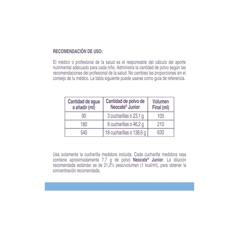 Neocate Junior Fórmula No Láctea 400 g