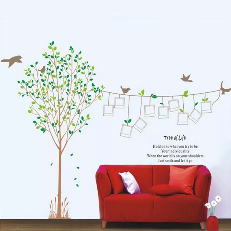 DaraBaby Vinil Decorativo Árbol Grande Porta Retratos Sala Habitación