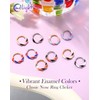 20G Twist Nose Ring Hoop Stainless Steel 316L Piercing Black