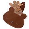 Hide & Drink, Sleepy Bear Leather Coin Pouch/Wallet/Card Holder/SD Organizer/USB