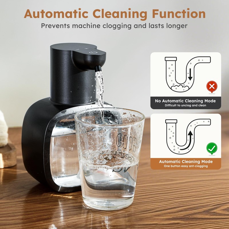 Automatic Soap Dispenser, USB C Soap Dispenser, 500 ml Electric