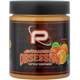 Proton Colours Obsession - Tattoo Butter - Made by Nature - Orange - 250 ml / 8.5 oz. Cream for Tattoo and Healing. Orange
