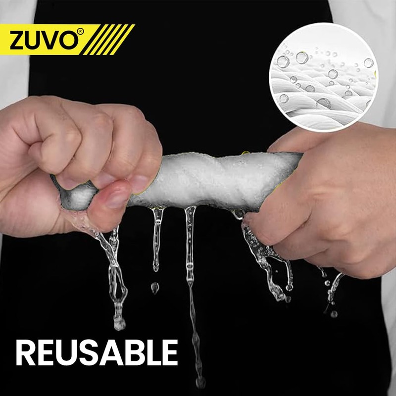 Zuvo Microfibre Cloth For Car(12-Pack)- Ultra Soft, Scratch Free, Highly