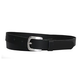 Vascavi Genuine Leather Belt, Denim Belt, Hip Belt, Made in Germany, 2 cm Wide and Approx. 0.25 cm Thick, black