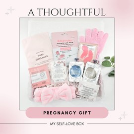 Luxury Baby Shower Gifts for Mum, Mum To Be gifts, Pregnancy Gifts for mum Expecting, Mum To Be Pamper Kit, New Mum Gifts, New Mum Pamper Kit - Pink