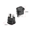 sourcing map Round 4-Pin Boat Rocker Switch On/Off AC 250