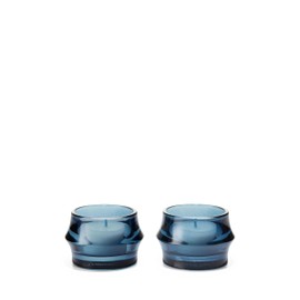 Holm Guard 4340262 4340262 Arc Tea Light Holder (Dark Blue) Diameter 3.0 inches (7.5 cm), Set of 2