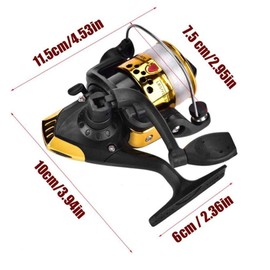 SSyang Surf Fishing Reel, Spinning Reels for Saltwater and Freshwater, Lightweight Smooth Spinning Reels, Spinning Fishing Reels for Saltwater Freshwater, with Line, Suitable for Professional Outdoor