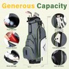 Lightweight Golf Bag, 4-Way Full-Length Golf Stand Bag with Cooler