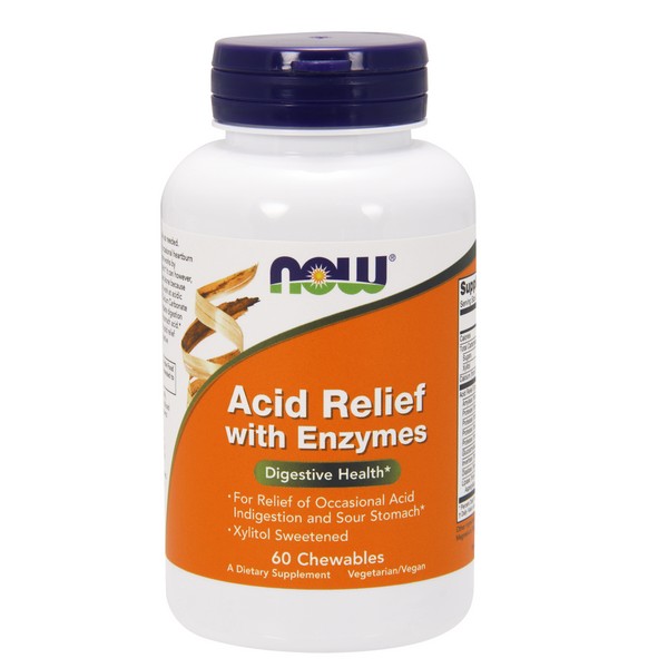 Now Foods Acid Relief with Enzymes - 60 Chewables