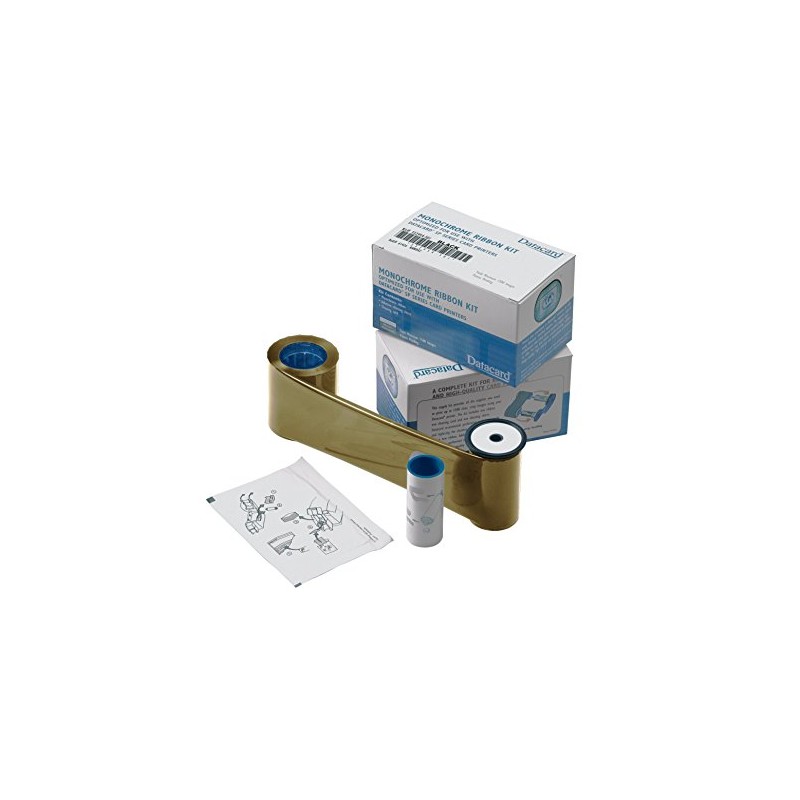 DATACARD GROUP, CONSUMABLES, GRAPHICS MONOCHROME RIBBON KIT, GOLD, QTY YIELD
