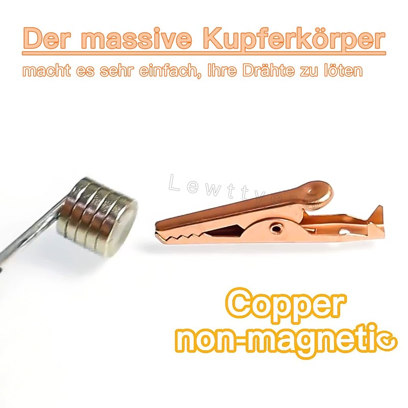 Copper Alligator Electric Clips 45 mm Red 8 Black 8