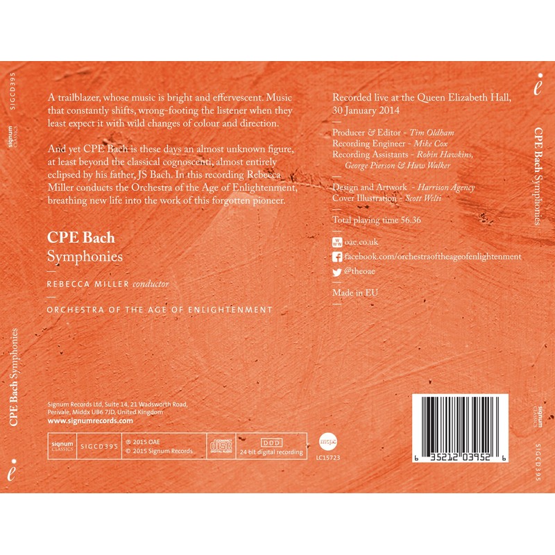 Cpe Bach: Symphonies
