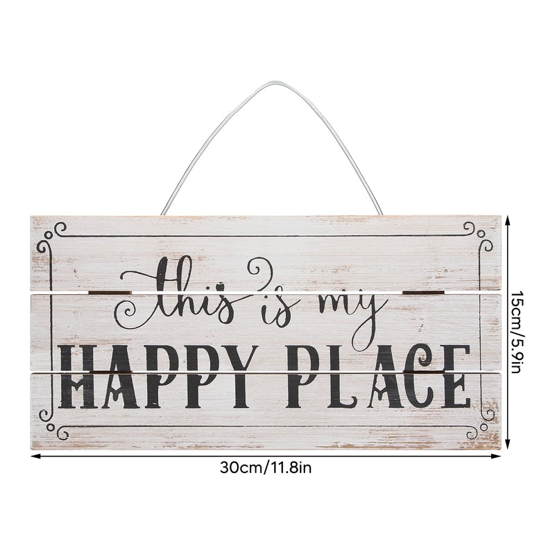 Decorative Wooden Sign Novel Waterproof Table Sign Hanging Decoration with