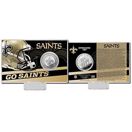 Highland Mint New Orleans Saints Team History Silver Coin Card