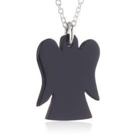 Nina Exclusiv Jewelry 1396 Women's Necklace with Onyx 925 Sterling Silver, Sterling Silver, Onyx