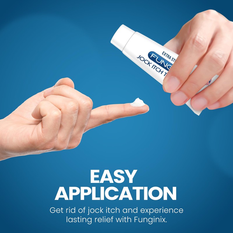 FUNGINIX Jock Itch Treatment - Relieves Itching, Burning, Scaling, and