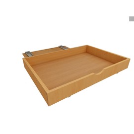 26'' Under Sink Organizers Storage Dovetail Drawer Rollout Drawer Wood Tray Kitchen Organizer Cabinet Slide Out Shelve Pull-Out Shelf Organization Assembled w/Sliders (26'' Width/one Drawer)