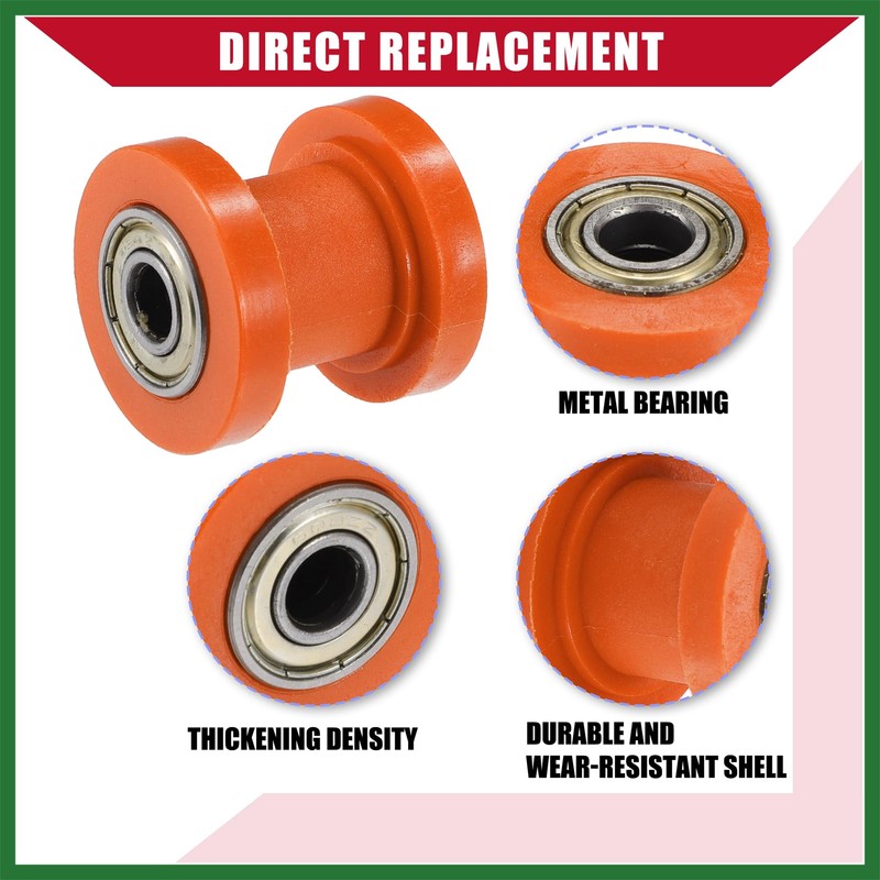 Motoforti Chain Roller Pulley Tensioner/for Motorcycle ATV 8mm 2 Set