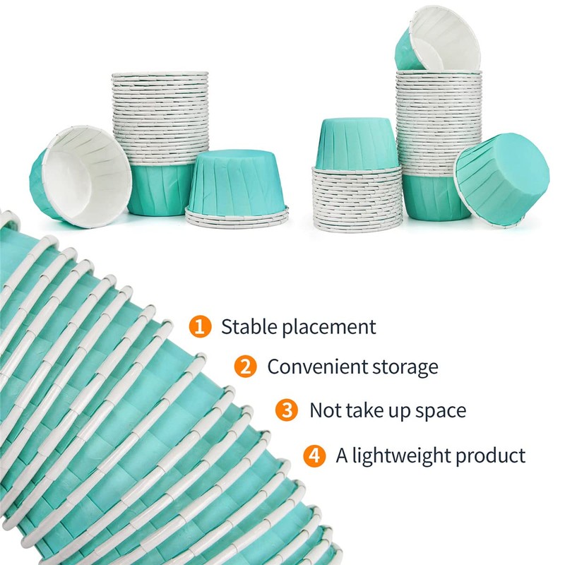 Spesh 50 Pcs Paper Cupcake Cases Small Muffin Cases for