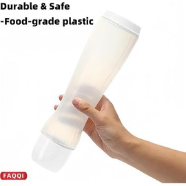 Premium Pancake Pen - Batter Squeeze Bottle for Perfect Pancake Designs | Easy-to-Clean Pancake Batter Dispenser with Drip-Free Valve | Ideal for Pancakes, Waffles, and Baking Needs White