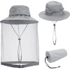 Mogokoyo Mosquito Head Net Hat Beekeeping Hat Anti-Mosquito Sun Hat