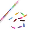 Pack of 6 Stackable Colouring Pencils for Children, Wax Crayons,
