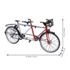 Bicycle Model Tandem Bicycle 1/10 Simulation Bike Detachable for Boys