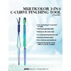 Legacy Nails Professional MULTICOLOR 3-IN-1 CURVE PINCHING TOOL - Stainless