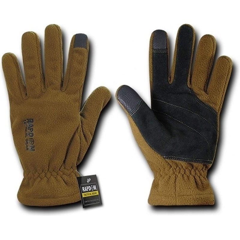 Rapdom Tactical Breathable Fleece Gloves, Coyote, X-Large