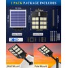 Gefolly 800W Solar Street Light Outdoor, 80000LM Commercial Parking Lot