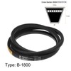 sourcing map B-1800 V-Belt Drive Belt 1800 mm Inner Circumference