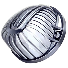 cciyu 5x Smoke Len 2005LENS-SK Round-Shape Cab Roof Marker Top Light Assembly w/Base+Wiring Pack T10 4-3528-SMD Ice Blue LED Bulbs