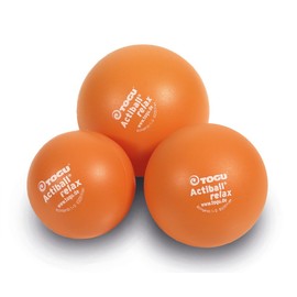 TOGU Relax Acti Ball Set of 3 Massage Ball 6 cm Orange S Fascia, M 8, L 12 cm in diameter