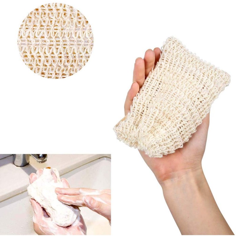 NT-ling 1 Pack Soap Dishes &1PCS Soap Bags, Wooden Soap