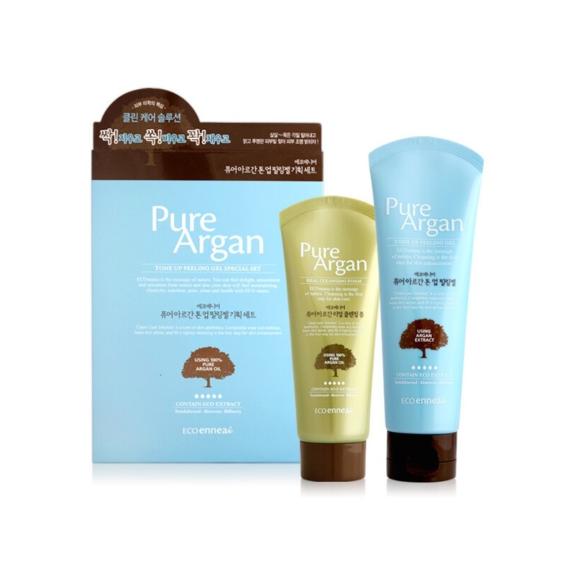 Eco Ennea Pure Argan Tone Up Peeling Gel Special Set