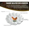 dgudgu Deviled Egg Tray For Deviled Egg Platter Chicken Shape