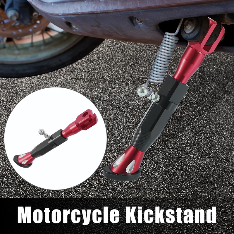 Motoforti Motorcycle Kickstand Side Support Stand Set Adjustable Universal CNC