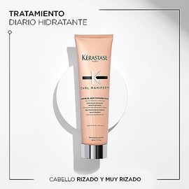 KÉRASTASE Creme De Jour Fondamentale | Tratamiento para rizos o cabello ondulado, restaura y nutre la fibra capilar | Con Miel de Manuka, Ceramidas y 
